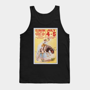 July 4th Rodeo, 1930. Vintage Poster Tank Top